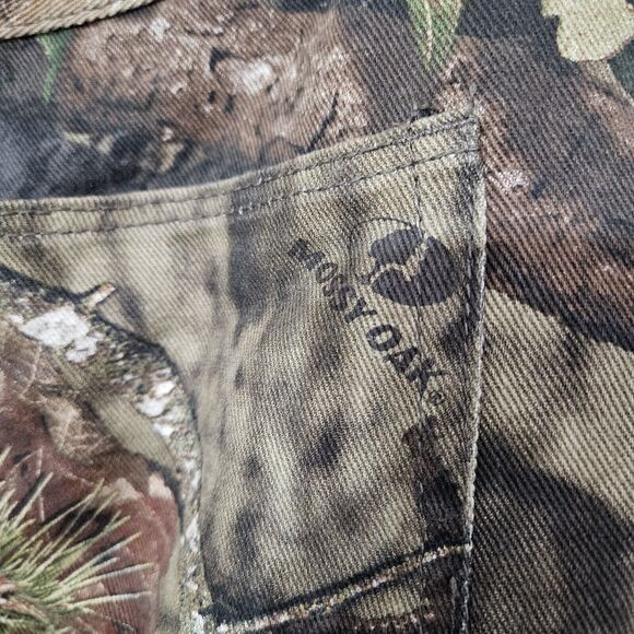 Mossy Oak Camo Jeans Men 34x30 Green Style 55191-7-C2 Cotton Hunting Outdoors - Picture 4 of 8